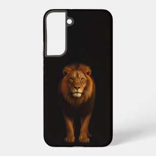 Funda Para Samsung Galaxy S22+ Negro 4 Luxe Galaxy S22 Plus, León Majestuoso