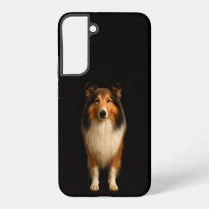 Funda Para Samsung Galaxy S22+ Negro 4 Luxe Galaxy S22 Plus, Perro Collie Leal
