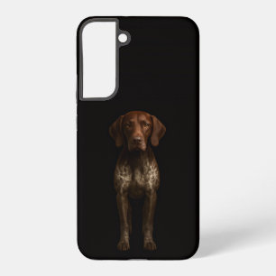 Funda Para Samsung Galaxy S22+ Negro 4 Luxe Galaxy S22 Plus, Perro Pointer Alemán