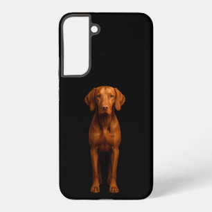 Funda Para Samsung Galaxy S22+ Negro 4 Luxe Galaxy S22 Plus, Perro Vizsla Ágil