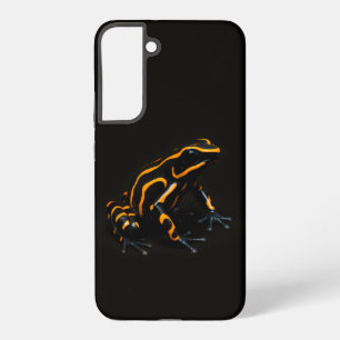 Funda Para Samsung Galaxy S22+ Negro 4 Luxe Galaxy S22 Plus, Rana Negra Naranja