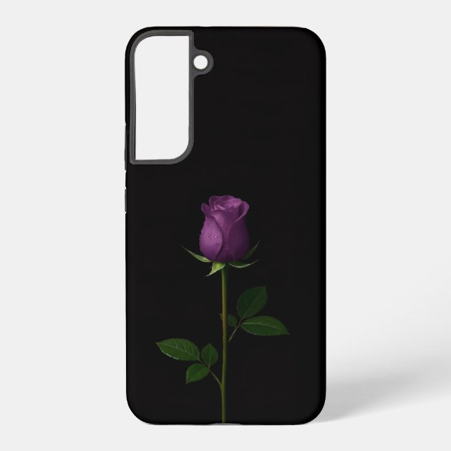 Funda Para Samsung Galaxy Negro 4 Luxe Galaxy S22 Plus, Rosa Violeta Real (Reverso )