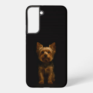 Funda Para Samsung Galaxy S22+ Negro 4 Luxe Galaxy S22 Plus, Yorkshire Terrier