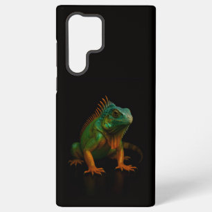 Funda Para Samsung Galaxy S22 Ultra Negro 4 Luxe Galaxy S22 Ultra, Iguana Verde