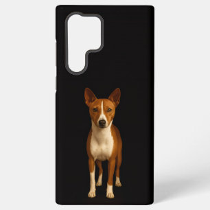 Funda Para Samsung Galaxy S22 Ultra Negro 4 Luxe Galaxy S22 Ultra, Perro Basenji Elega