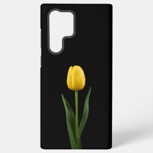 Funda Para Samsung Galaxy S22 Ultra Negro 4 Luxe Galaxy S22 Ultra, Tulipán Dorado