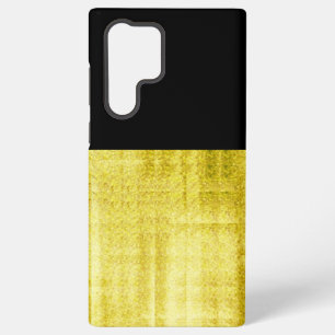 Funda Para Samsung Galaxy S22 Ultra Negro con paneles de oro