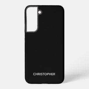 Funda Para Samsung Galaxy S22+ Negro Personalizado Simple Liso