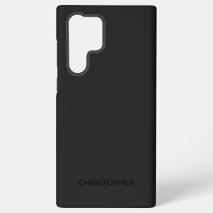 Funda Para Samsung Galaxy S22 Ultra Negro simple personalizado en negro claro