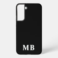 Negro y Blanco | Monograma Inicial Minimalista Mod