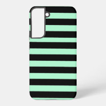 Negro y verde menta