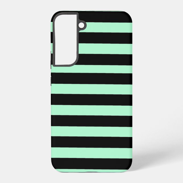 Funda Para Samsung Galaxy Negro y verde menta (Reverso )