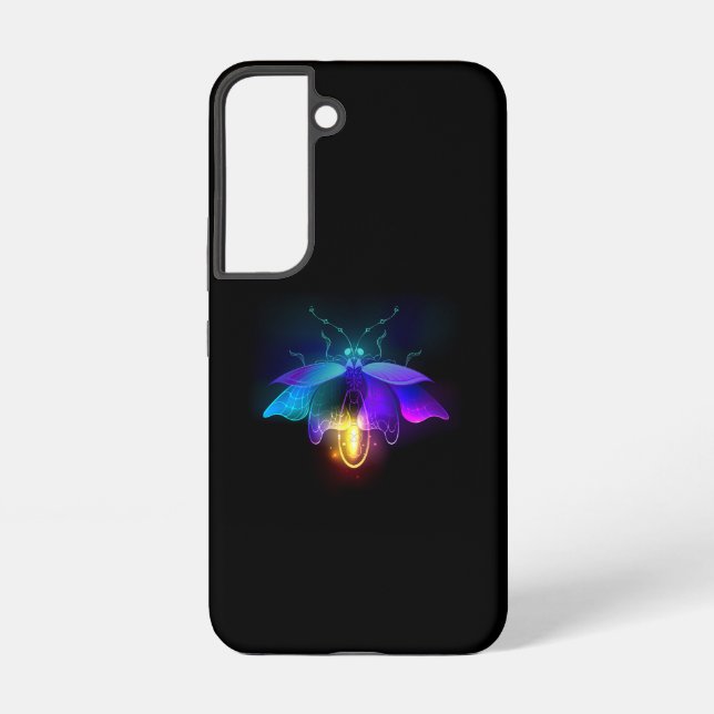 Funda Para Samsung Galaxy Neon Firefly en negro (Reverso )