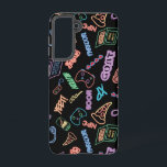 Funda Para Samsung Galaxy S21 Neon Gamer<br><div class="desc">Creé este diseño con mi hijo en mente. Iconos del jugador de neón de Guay que realmente aparecen en el fondo negro! Si no sabes lo que significan todas estas palabras, no te preocupes, ¡los niños pueden decírtelo! Créanlo o no, ¡GOAT no tiene nada que ver con los animales de...</div>