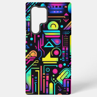 Funda Para Samsung Galaxy S22 Ultra Neon Retro Tech Circuit Pattern Apple Samsung Case