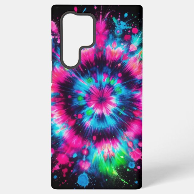 Funda Para Samsung Galaxy Neon Splash Tie-Dye Vibes (Reverso )