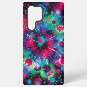 Funda Para Samsung Galaxy S22 Ultra Neon Splash Tie-Dye Vibes