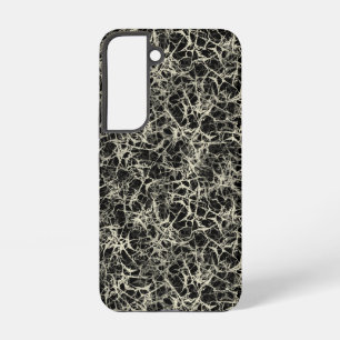 Funda Para Samsung Galaxy S22 Neuronas en red sobre negro - patrón continuo.