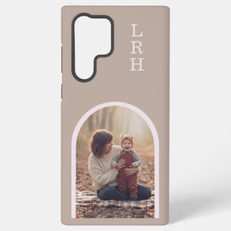 Funda Para Samsung Galaxy S22 Ultra Neutral Arch Frame Photo Monogram