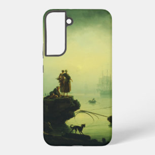 Funda Para Samsung Galaxy S22+ Niebla matutina en el mar por Joseph Vernet