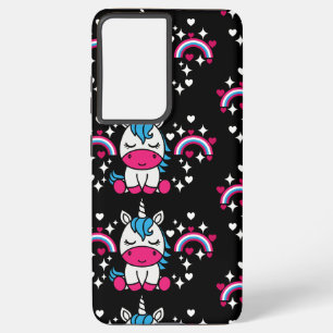Funda Para Samsung Galaxy S21+ Niñas Unicorn Pony