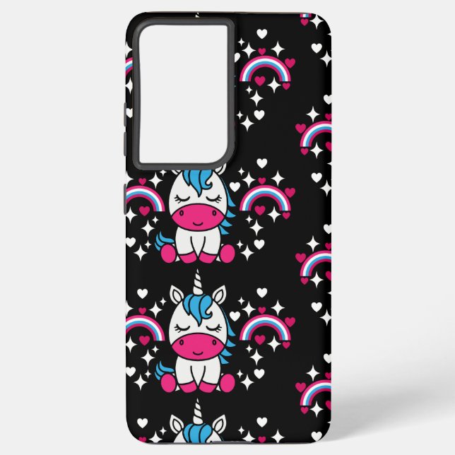 Funda Para Samsung Galaxy Niñas Unicorn Pony (Reverso )