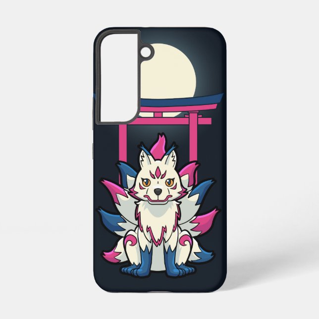 Funda Para Samsung Galaxy Nine-Tailed Kitsune Fox- Fun Yokai (Reverso )