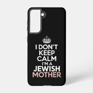 Funda Para Samsung Galaxy S21 No me calmo soy una madre judía Hanukkah