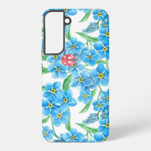 Funda Para Samsung Galaxy S22+ No me olvides patrón floral sin costuras