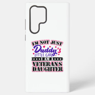 Funda Para Samsung Galaxy S22 Ultra No Solo La Niña De Papá - Hija De Veterano