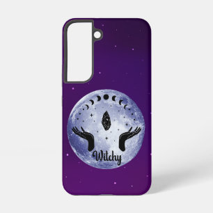 Funda Para Samsung Galaxy S22 Noche de Bruja - Fases Lunares Místicas