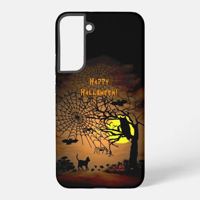 Funda Para Samsung Galaxy Noche de Halloween, ¡Feliz Halloween! (Reverso )