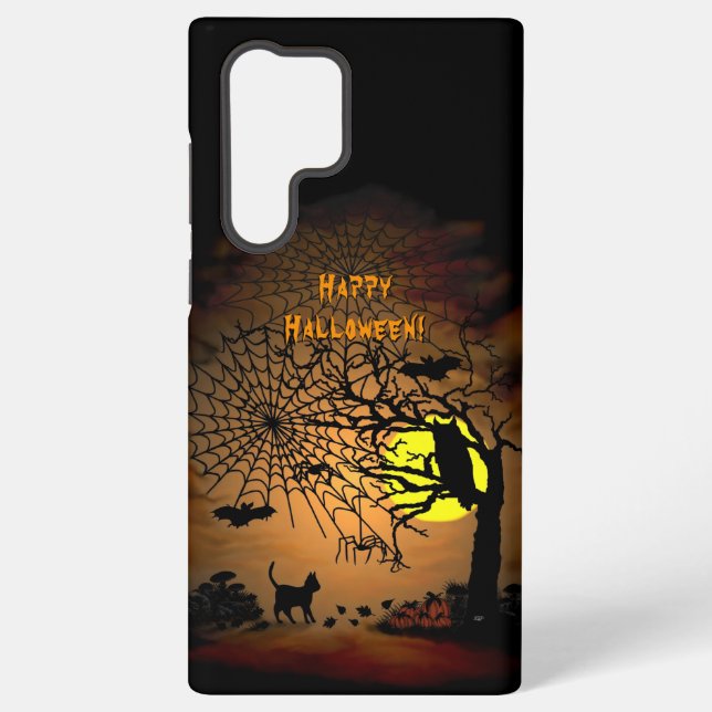 Funda Para Samsung Galaxy Noche de Halloween, ¡Feliz Halloween! (Reverso )