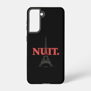 Funda Para Samsung Galaxy S21 Noche nuit nuit Noche francesa Palabras de París T