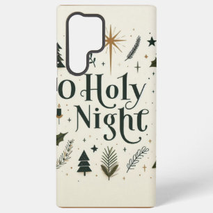 Funda Para Samsung Galaxy S22 Ultra Noche Simple de Navidad Oh Noche Santa