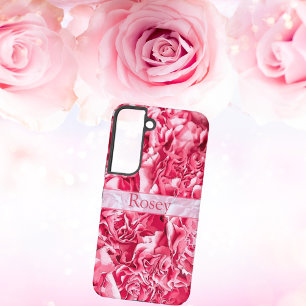 Funda Para Samsung Galaxy S22 Nombre de rosa rosa rosado de la artista personali