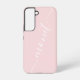 Funda Para Samsung Galaxy Nombre de script manuscrito Rubor Pink (Back)