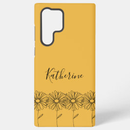 Funda Para Samsung Galaxy S22 Ultra Nombre personalizado April daisy Birth Flower