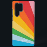 Funda Para Samsung Galaxy S22 Ultra Nombre personalizado Colores arcoiris<br><div class="desc">Ver mi tienda para más artículos de arcoiris / orgullo.</div>