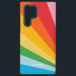 Funda Para Samsung Galaxy S22 Ultra Nombre personalizado Colores arcoiris<br><div class="desc">Ver mi tienda para más artículos de arcoiris / orgullo.</div>