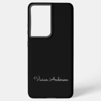 Nombre personalizado de guión negro moderno Minima