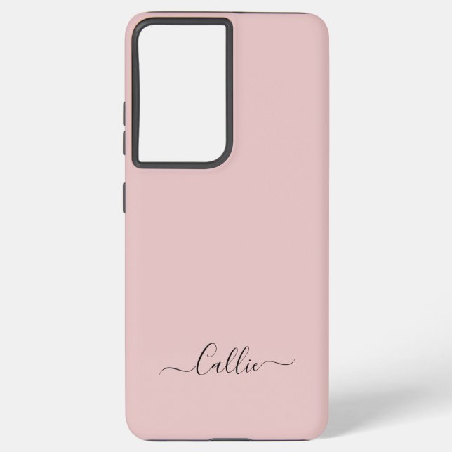 Funda Para Samsung Galaxy Nombre personalizado de script Minimalista simple  (Reverso )