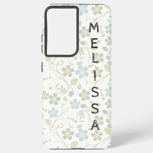 Funda Para Samsung Galaxy Nombre personalizado Galaxy S21 Ultra Funda (Reverso )