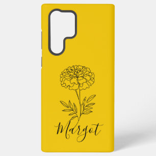 Funda Para Samsung Galaxy S22 Ultra Nombre personalizado Octubre Flor de Nacimiento Ma