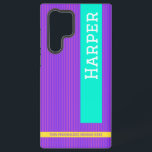 Funda Para Samsung Galaxy S22 Ultra Nombre personalizado púrpura moderno<br><div class="desc">Muestra tu estilo mientras protege tu teléfono con este moderno estuche de teléfono personalizado púrpura. Agregue su nombre en segundos, elija entre diferentes estilos y tamaños de funda y disfrute de una protección duradera con un estilo moderno y elegante. Con imprenta y envío rápidos, este estuche de teléfono personalizado es...</div>