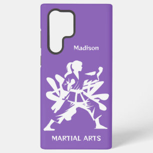 Funda Para Samsung Galaxy S22 Ultra Nombre personalizado, texto y color artes marciale