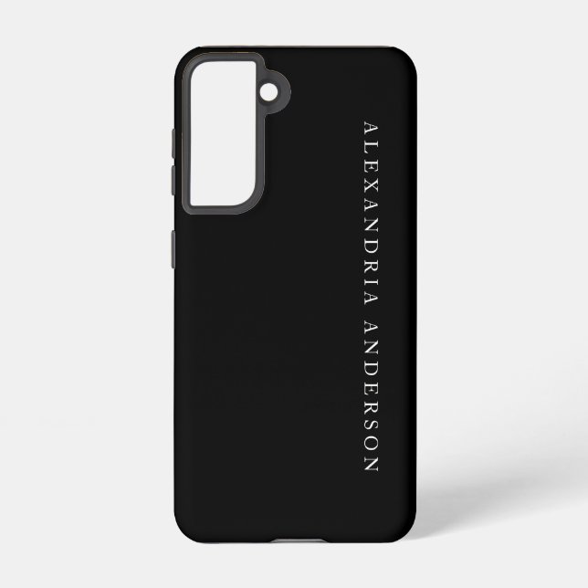 Funda Para Samsung Galaxy Nombre profesional minimalista Negro (Reverso )