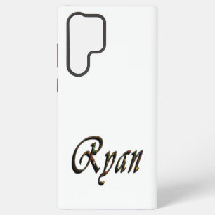 Funda Para Samsung Galaxy S22 Ultra Nombre Ryan Diseñado de colores,