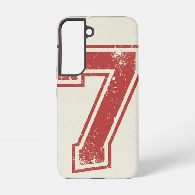 Funda Para Samsung Galaxy número de la suerte siete (Reverso )