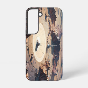 Funda Para Samsung Galaxy S22 Oasis surrealista del desierto con estructura de c